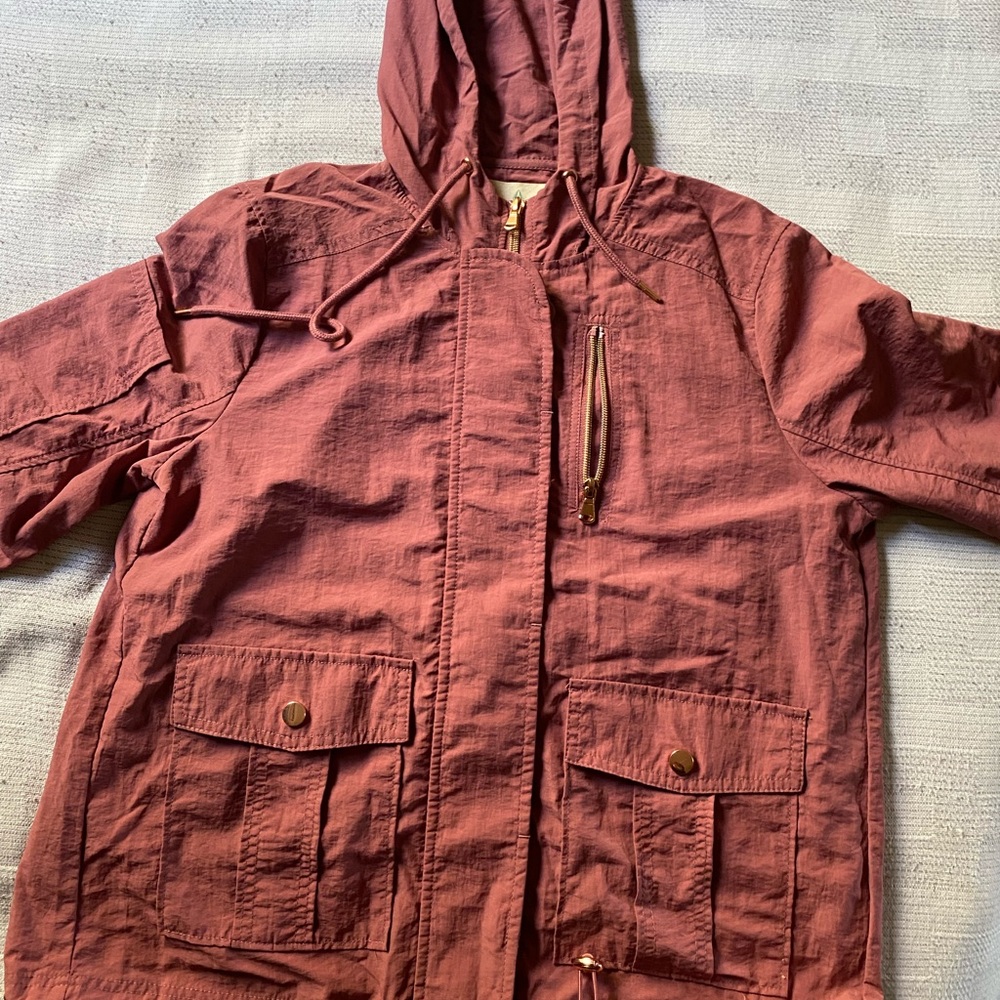Women's Rust Jacket with Hood